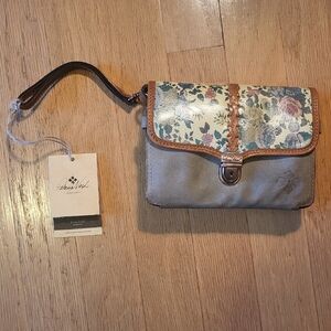 Patricia Nash Denim Fields Wristlet Clutch/Crossbody